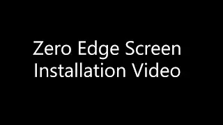 EURROS Zero Edge Fixed Frame Screen Installation