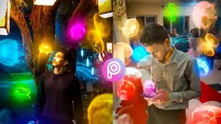 Glowing Jelly Fish Editing Tutorial in Picsart - Picsart Tutorial | Four Marfelous #picsart
