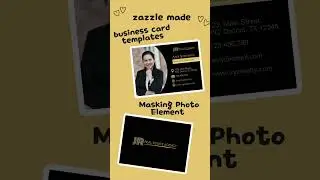 Zazzle Made Photo Business Card Templates | Uniqueness of Zazzle Masking Element