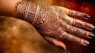 Very simple unique style mehndi design for back hand|new easy mehndi design 2026 | mehandi designs|