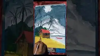 Acrylic painting on canvas paper || #acrylicdrawing @ASPECT-MAS33 