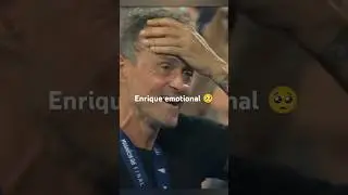 PSG fans make Luis Enrique emotional 🥺 #psg #ucl