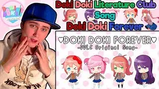 【Doki Doki Literature Club Song】Doki Doki Forever (by OR3O★ ft. rachie, Chi-chi,Kathy-chan)|REACTION