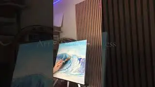 I love sea 🌊 Art creating process #art #creatingart #artist #canvaspainting #canvasart