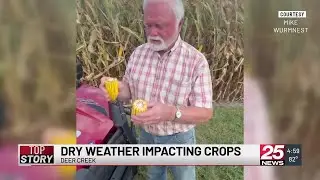 A local farmer says the persistent dry weather may &lsquo;hurt some&rsquo; crops