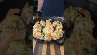 Smoked crab stuffed shrimp #shorts