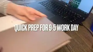 Quick Morning Prep for 9-5 Work Day. #morningroutine #workweek #planner #timelapse