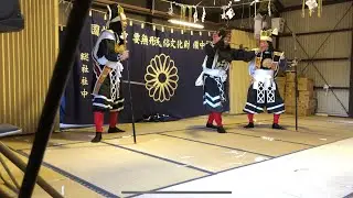 姫社神社　備中神楽総社社中　鬼退治