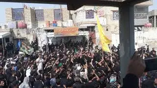 (عضم  الله اجورنا وأجوركم  ) موكب العقيله  الحسيني ركضت الحنين في  سوق الشيوخ