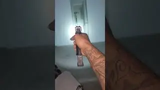 Glock 22 gen 5 40. Cal power with blue beam 1,000 lumen light rechargeable battery 🔋 so official 