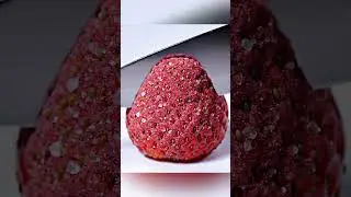 Sand Strawberry ASMR #asmr #relaxing #satisfying #strawberry #sand #sandfruit