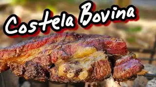 COMO FAZER UMA COSTELA MINGA NO ESPETO #churrasco #viral