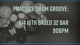 6/4 DRUM GROOVE FOR PRACTICE. MIDI VERSION 90BPM #beatnoteapp #musicpracticetracks