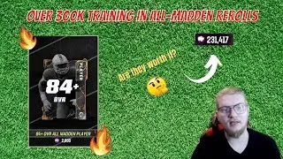 Over 300k training in All-Madden rerolls! (Madden 23 Ultimate Team)