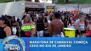 Maratona de Carnaval come&ccedil;a cedo no Rio de Janeiro | Jornal da Band