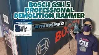 BOSCH GSH 5 Professional Demolition Hammer with SDS Max - Unboxing + Quick Test