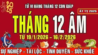 Tử vi th&aacute;ng 12 &acirc;m lịch - Năm Ất Tỵ (th&aacute;ng Kỷ Dậu, từ 19.1 - 16.2.2026) của 12 con gi&aacute;p #tuvithang
