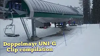 Doppelmayr UNI-G high speed quad (Clip Compilation) 