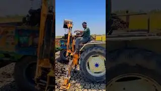#shortvideo #automobile #farming mini JCB vlog video new technology mashin #mechanizing #tractor