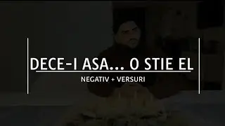 NEGATIV-DE CE-I ASA... O STIE El (ORIGINAL FILIP)