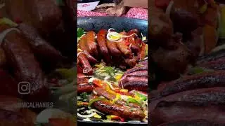 The sizzling, savory taste of sausage always puts us in a good mood. #food #foodie #travel
