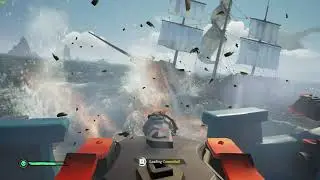 Sea of Thieves-Ghost ship lifting Galleon out of water!!!