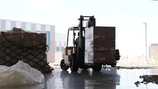 California National Guard&rsquo;s 146th Airlift Wing transports pallets of ventilators bound for New York
