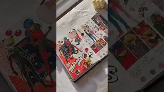 #ASMR|✨️MIRACULOUS LADYBUG JOURNAL #journal #trendingshorts #ladybug #catnoir  #miraculousladybug