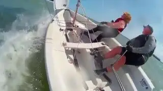 Sailing a Laser 2000 at LOSSC (a Nice Breeze)