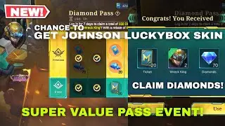 CLAIM 150 DIAMONDS AND JOHNSON LUCKYBOX SKIN! LUCKY SCRATCHCARD DIAMOND PASS MLBB 2026