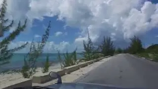 Driving to James Cistern- Eleuthera, Bahamas