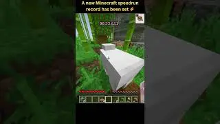 The world's most popular Minecraft speedrun record [ 0:49 ] 👀🎉#minecraft #shorts #edit #speedrun