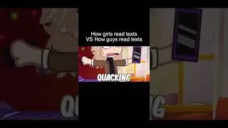 How Girls VS Guys Read Texts 😭 | Gacha Life Reacts To