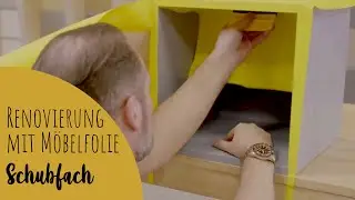 SCHUBFACH bekleben: So kannst du ein Schubfach mit M&ouml;belfolie versch&ouml;nern.