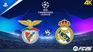 SL Benfica - Real Madrid CF | CHAMPIONS LEAGUE 25/26 | PS5 4K