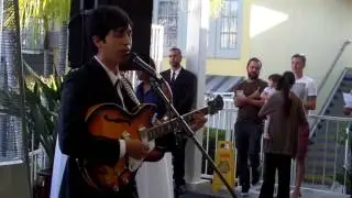The beatles like band plays at LaFayette Hotel in San Diego 70th Anniversary.