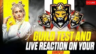 GUILD TEST LIVE STREAM #freefire #guildtest #custom #girlgamer #ff