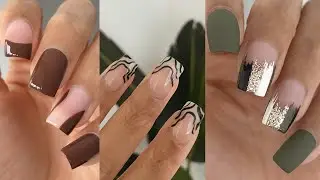 RECREATING TRENDY PINTEREST NAIL DESIGNS AT HOME  | cute fall nail polish colors | nail art