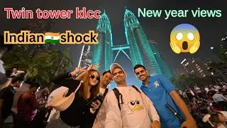 KLCC Twin Tower 🇲🇾 New Year Night View Malaysia ka Khoobsurat Place😍 !Happy New year celebration 