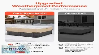 VEVOR Outdoor Hot Tub Cover 85 x 85 x 20 Inch Weatherproof