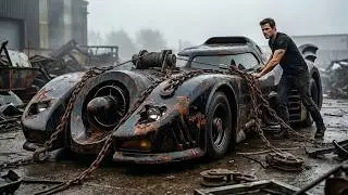 Abandoned Batmobile 1989 Restoration ASMR | Full Rebuild From Scratch