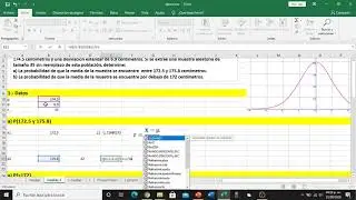 Distribuciones muestrales en Excel