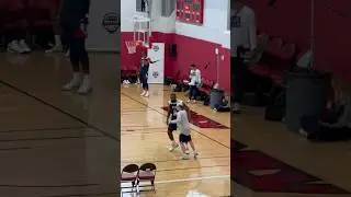 LeBron James Guarding Jeff Van Gundy During Team USA Practice! 😂