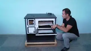 Presentation of wood burning cooker Skladova Tehnika Ognyana, 14kW