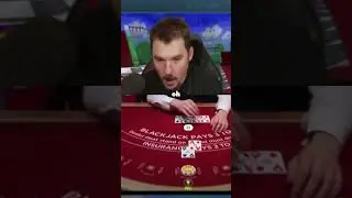 Insanely Close Blackjack win!  #clips #shorts #slotfi #blackjack