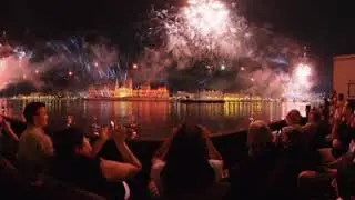 2024 Augusztus 20.-i tűzijáték, a parlament előtt (360 video) 1/2