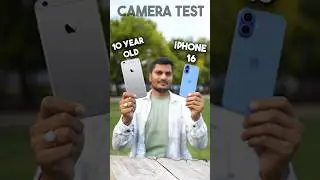 iPhone 16 vs iPhone 6 Plus Camera Test - 10 Years Old iPhone ☠️☠️ #shorts #apple