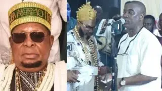 MOMENT K1 DE ULTIMATE SENDS MESSAGE TO BABA ALADO AT OBA MUSHIN 85 YEARS BIRTHDAY