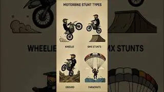 Most Popular Motorbike Stunts 🔥 | Wheelie, BMX, Enduro & Parachute #shorts