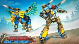 FLYING ELEPHANT ROBOT TRANSFORM GAMES | ANDROID GAMEPLAY HD | RUTION GAMES